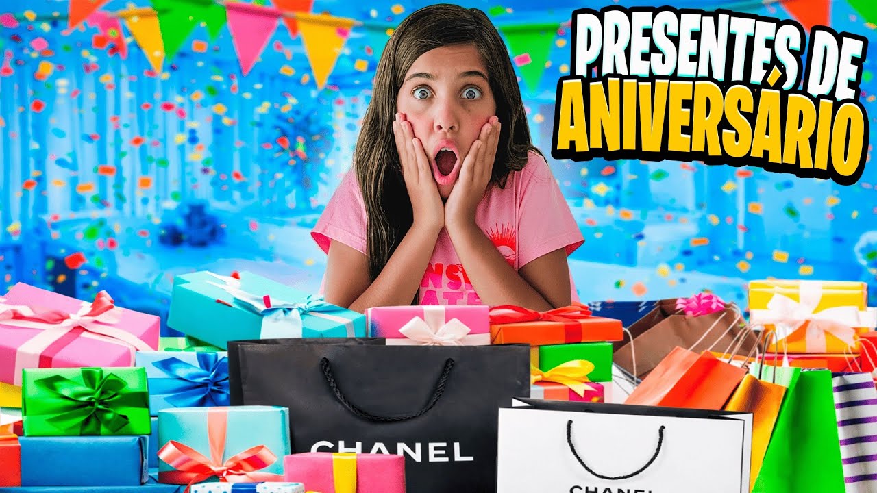 TODOS OS PRESENTES QUE MANU GANHOU DE ANIVERSÁRIO *Qual ela mais gostou ?
