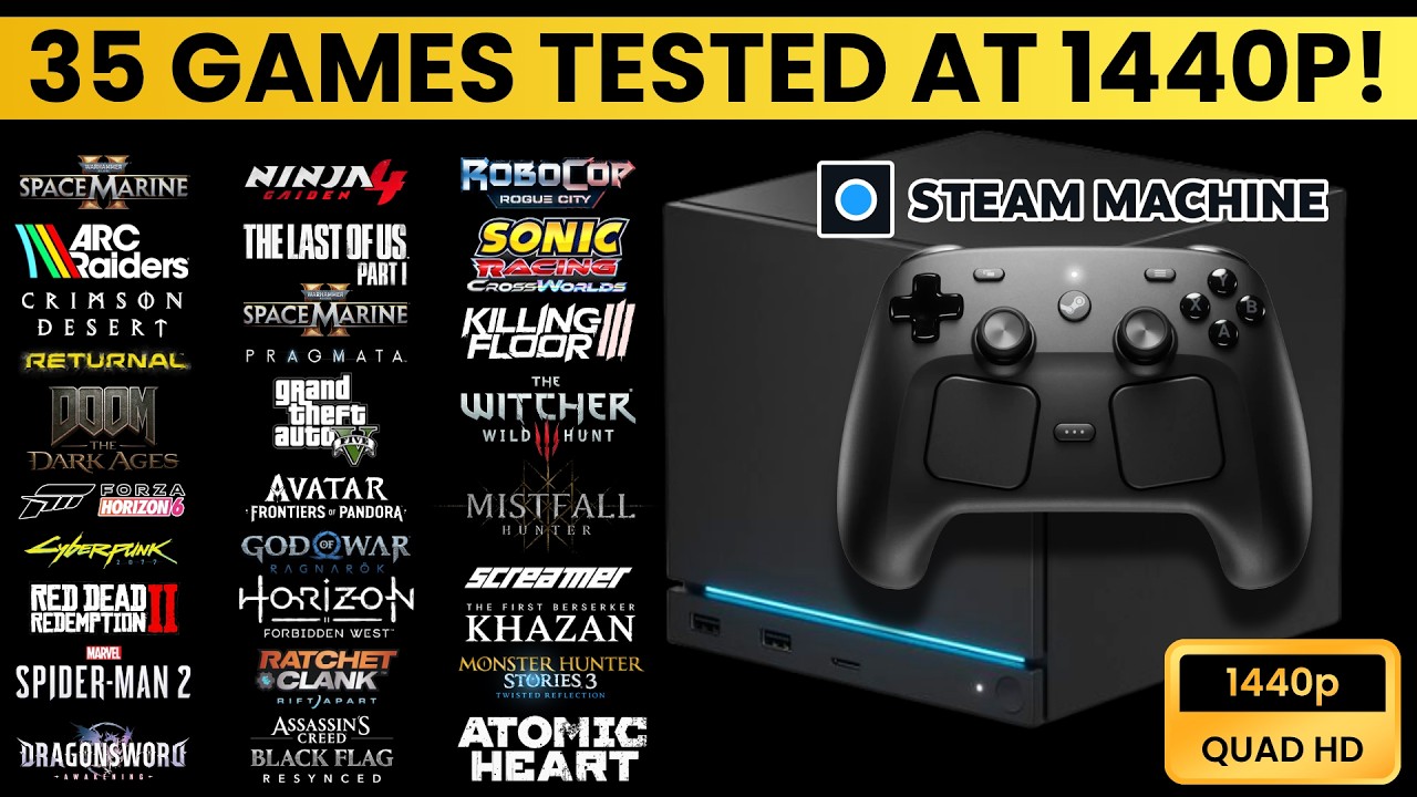 Steam Machine &mdash; тестируем 35 современных требовательных игр в разрешении 1440p!