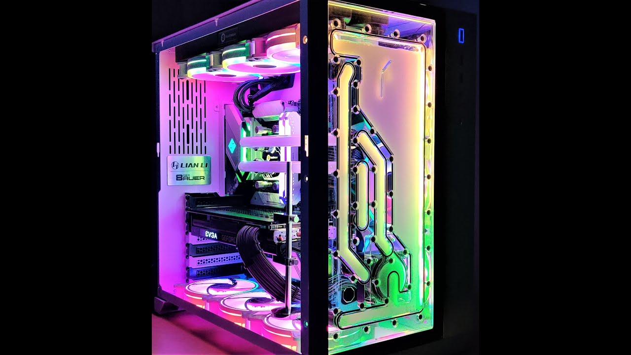 Bitspower Titan X case custom loop build Lian li 011(AMD Ryzen5 5600x / evga RTX 3070 xc3)