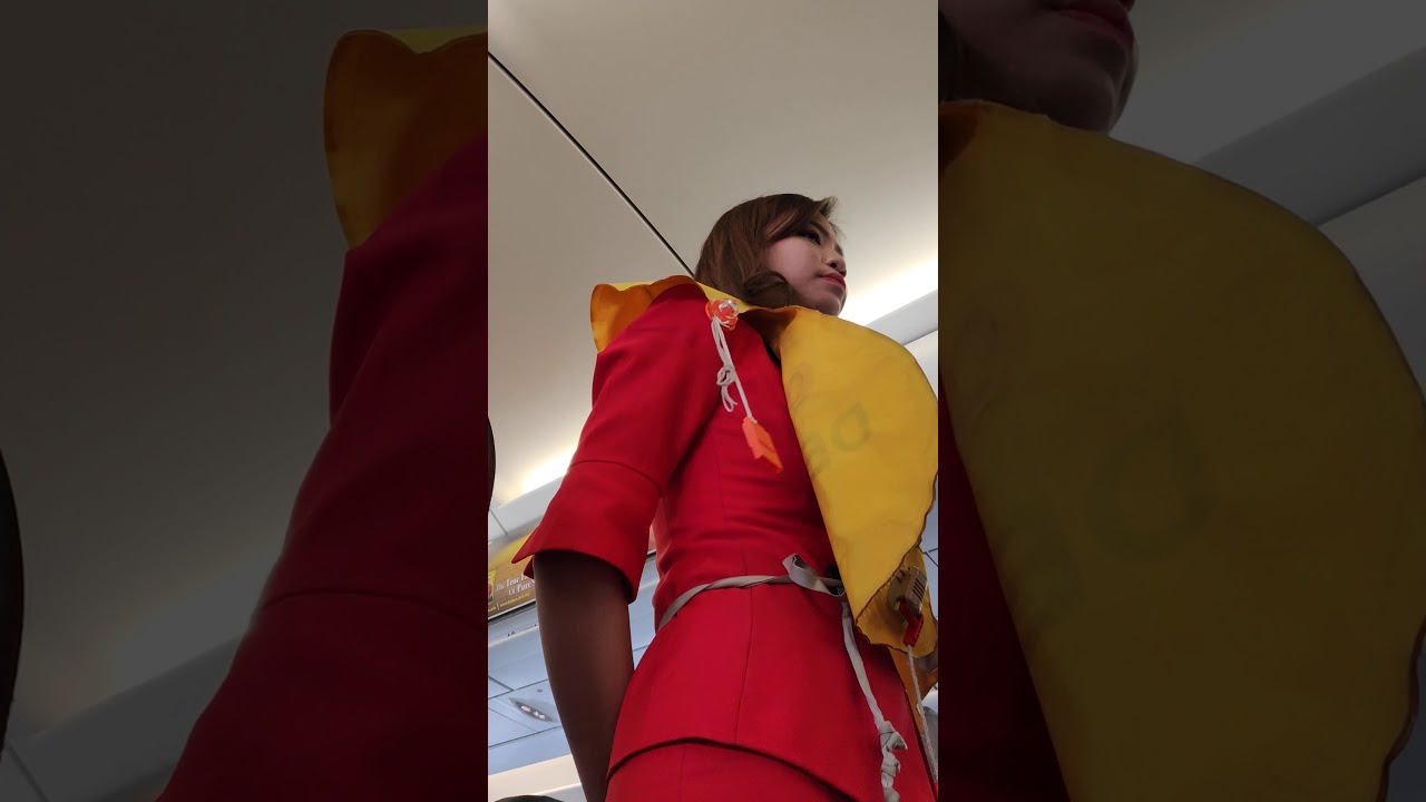 The Air Asia beautiful girl demo 1