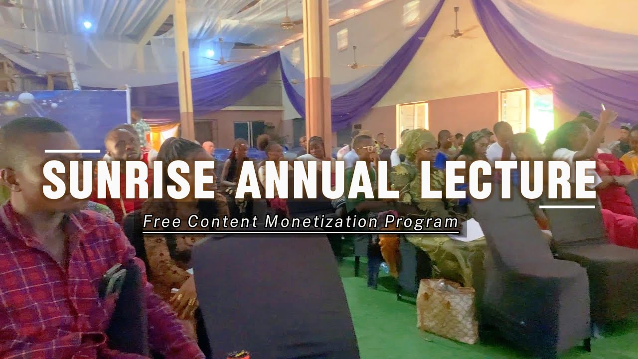 Sunrise Annual Lecture 2025 with Flower Boy & Untouchable | Free Content Monetization Program