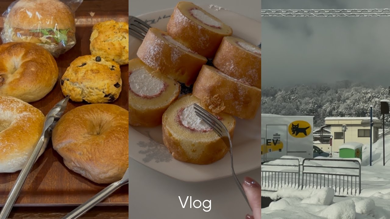 vlog | 大雪の中の小さな幸せ。ヘルシーを心がけてる自炊。
