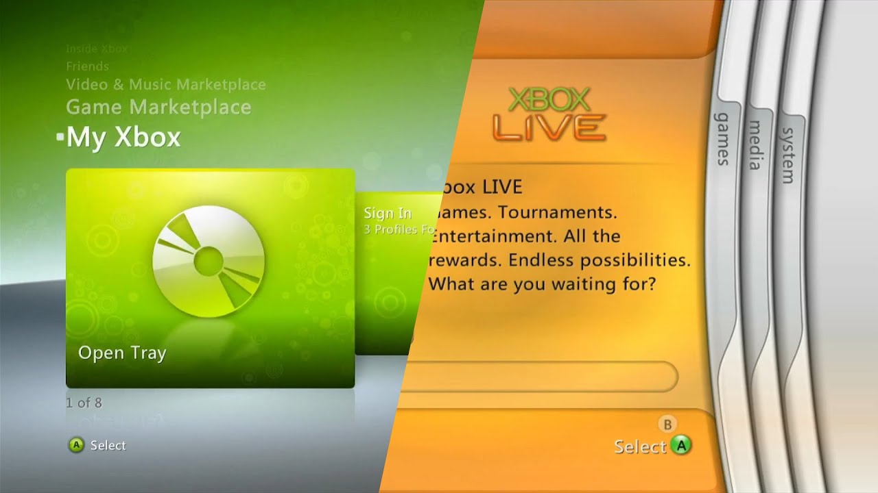 Xbox 360 Old Dashboards with ABadAvatar