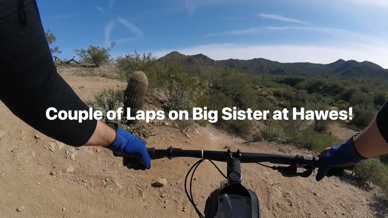 Mountain Biking Big sister trail at Hawes in Mesa AZ 