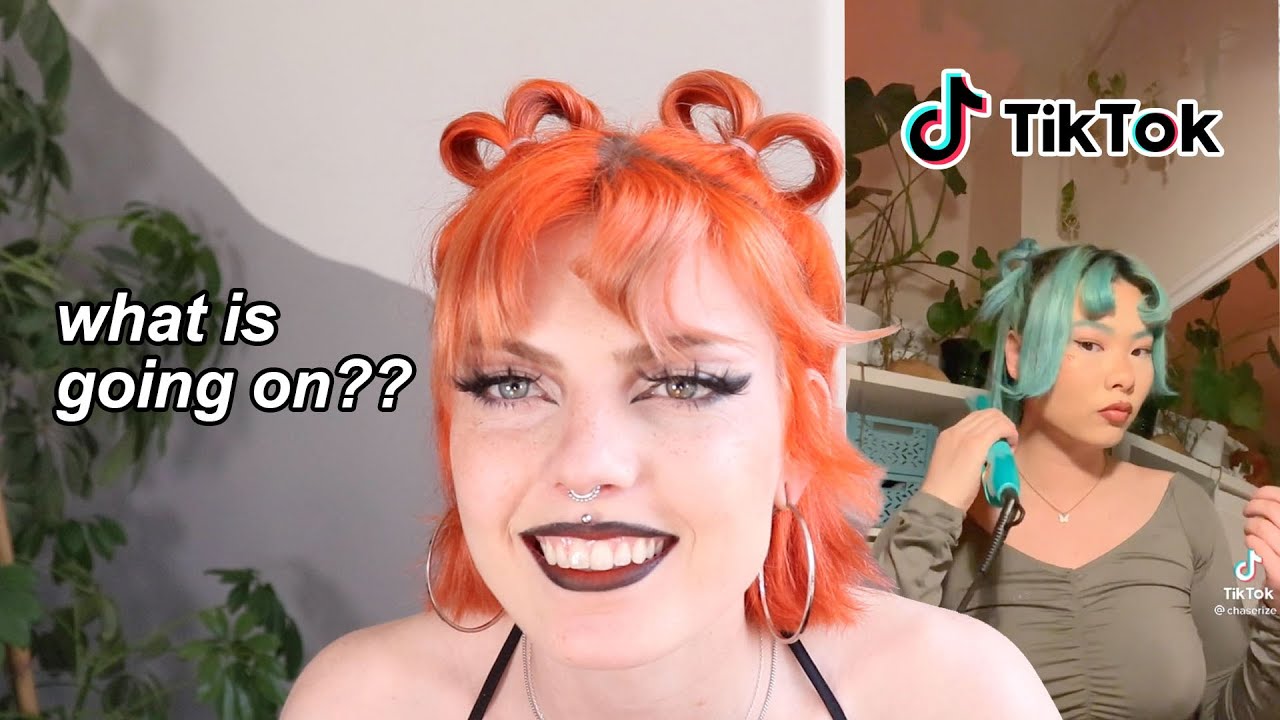 Пробую прически из TIKTOK, чтобы не бриться налысо