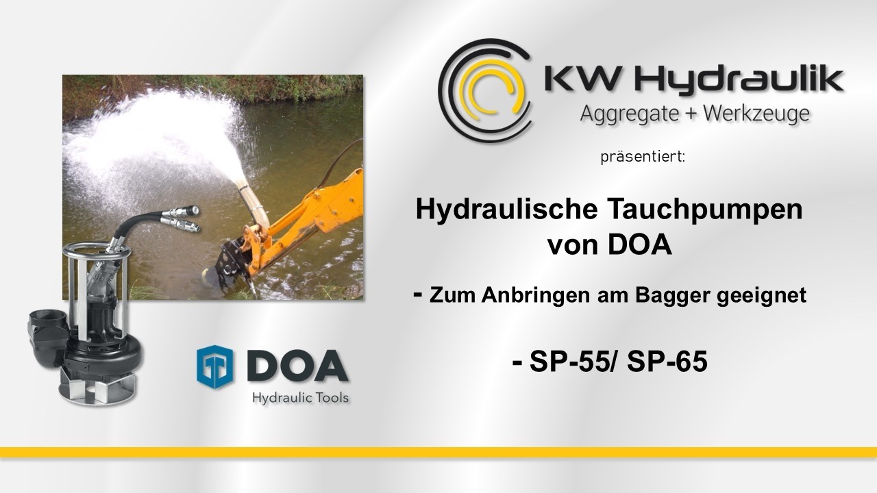 DOA SP65 Tauchpumpe mit BOBCAT TL25 von KW Hydraulik
