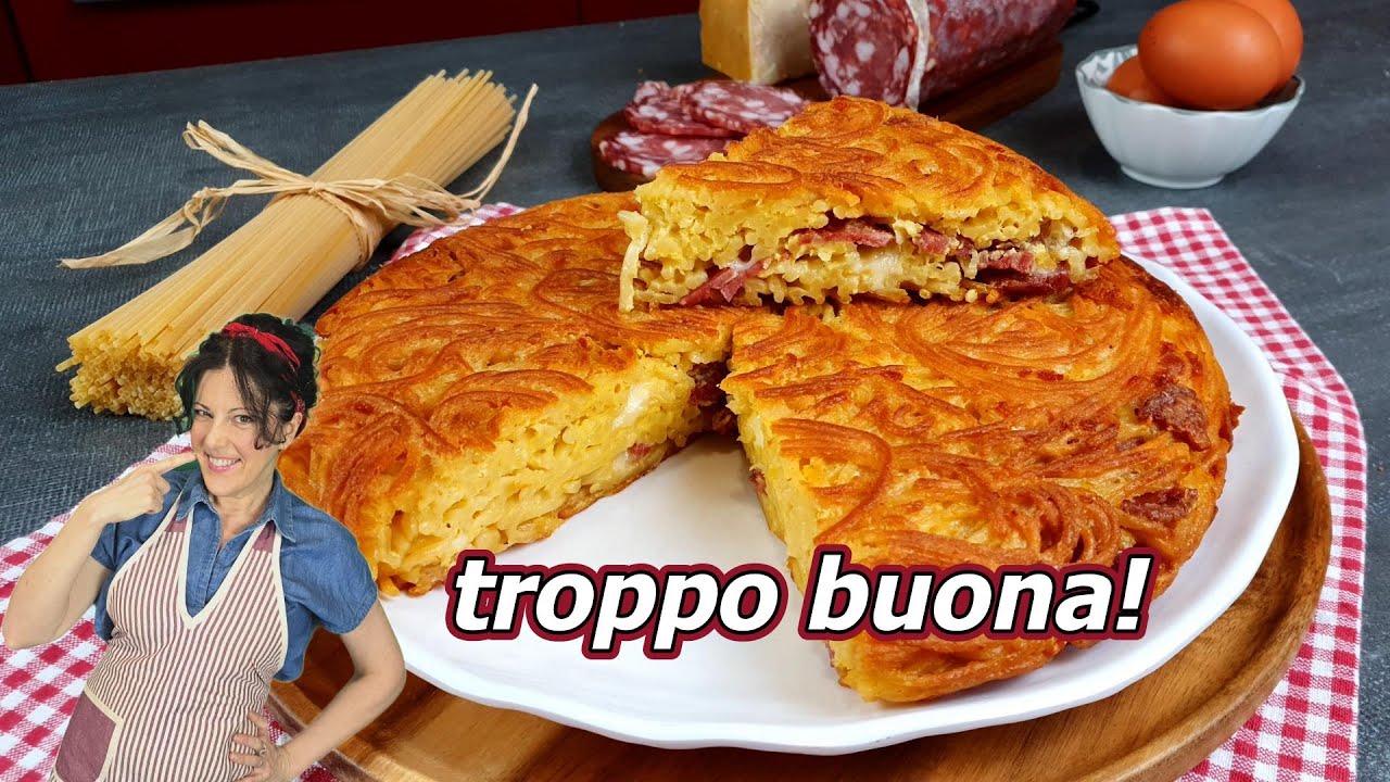 NEAPOLITAŃSKI OMLET SPAGHETTI. Pizz e' maccarun🍝TYPOWY NEAPOLITAŃSKI PRZEPIS.