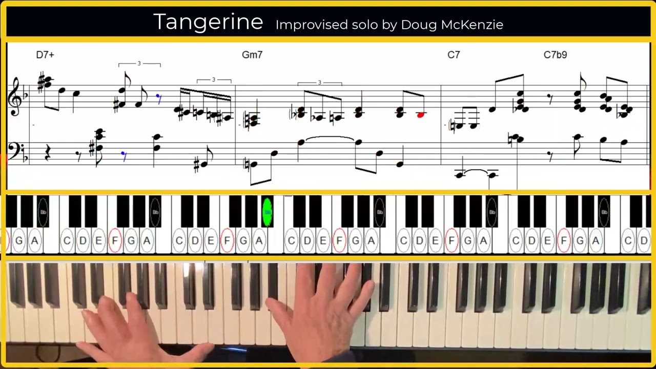 Tangerine - Solo piano version.