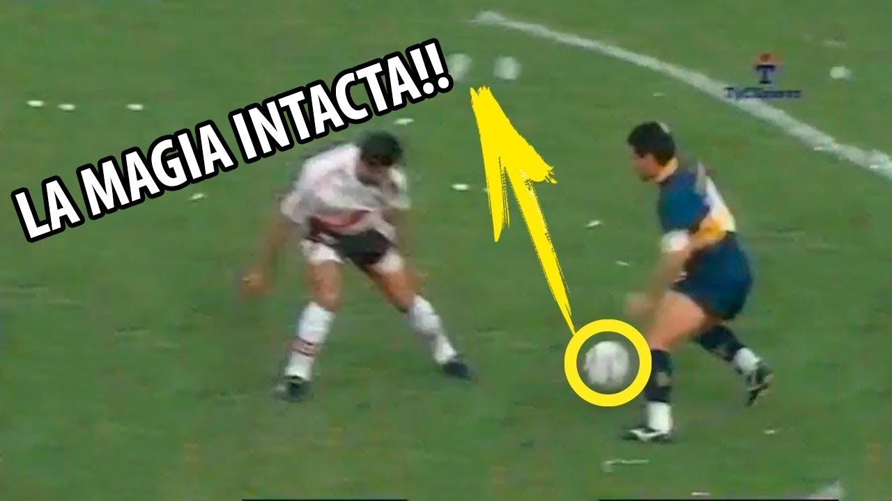 El primer superclasico de MARADONA en su regreso al Futbol Argentino (1995)