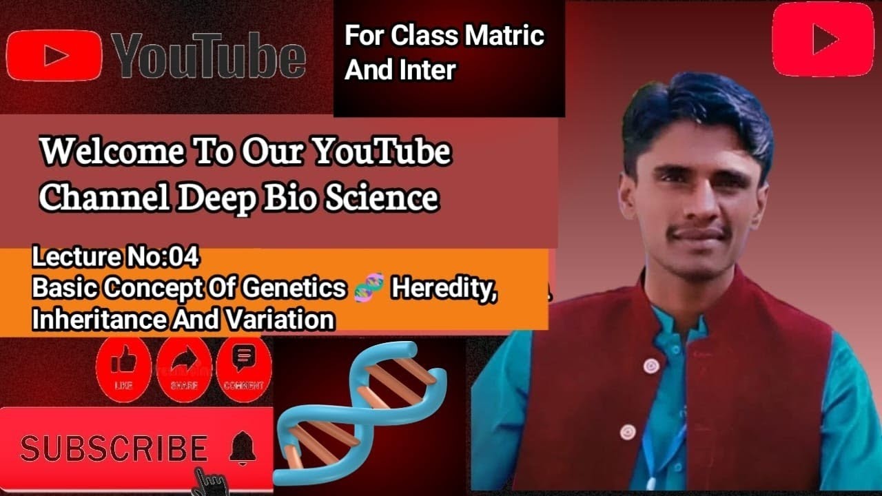 Lecture No:04( basic concept of Genetics and heredity)