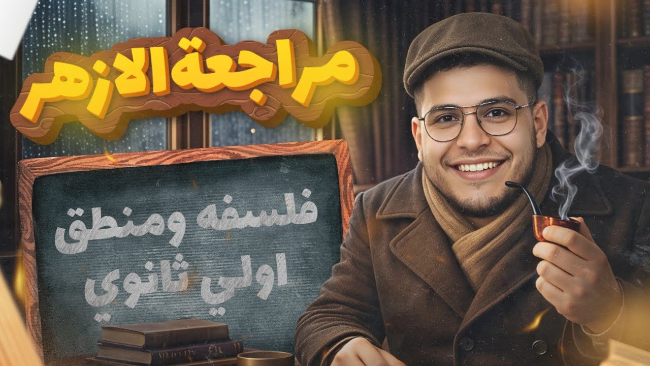 مراجعة الأزهر فلسفه ومنطق اولي ثانوي | ليلة الامتحان 