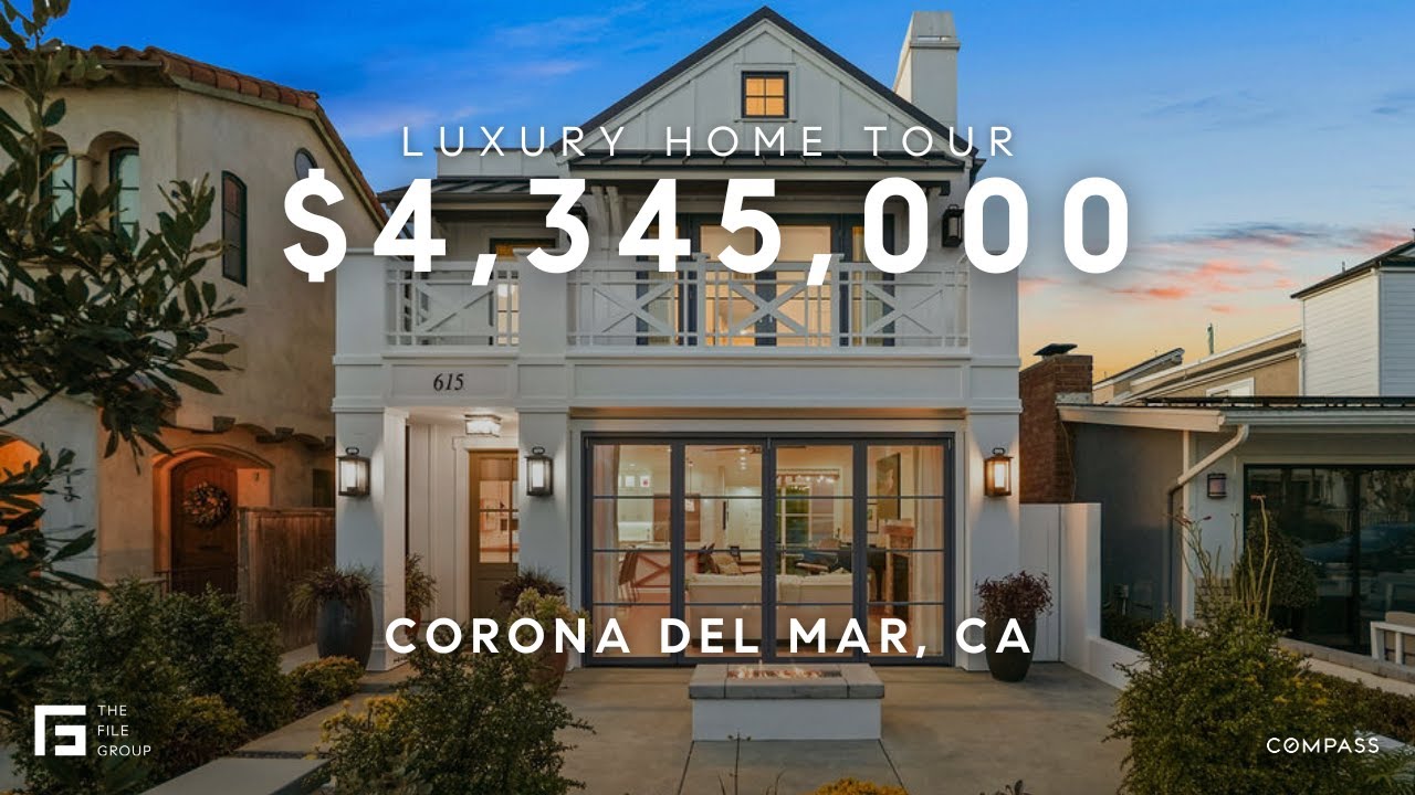 Luxurious Corona del Mar Home Tour | 615 Begonia Ave | The File Group