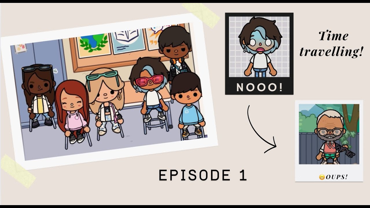 Time travelling!😱Episode 1 #tocaboca #loveabi’stocaboca #highschool #students #group #timetraveler