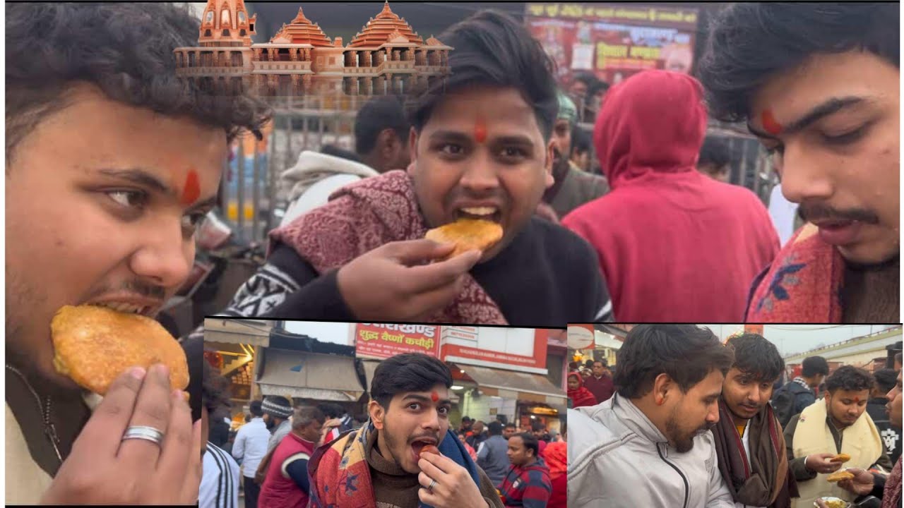 Mandir 🛕⛳ May Khai Aaj Kachori☺️😁