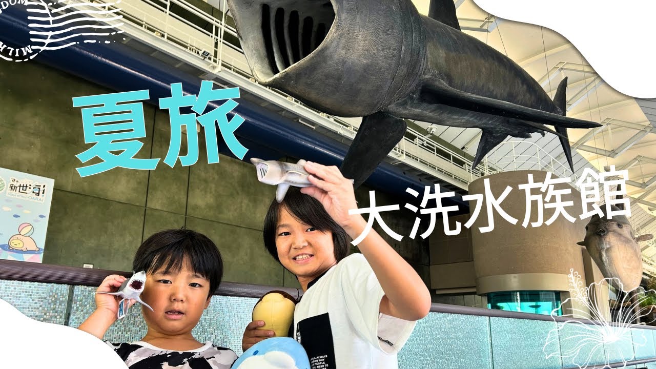 【夏の思い出】大きな水族館に広い海🌊✨人生初だらけで大興奮‼️