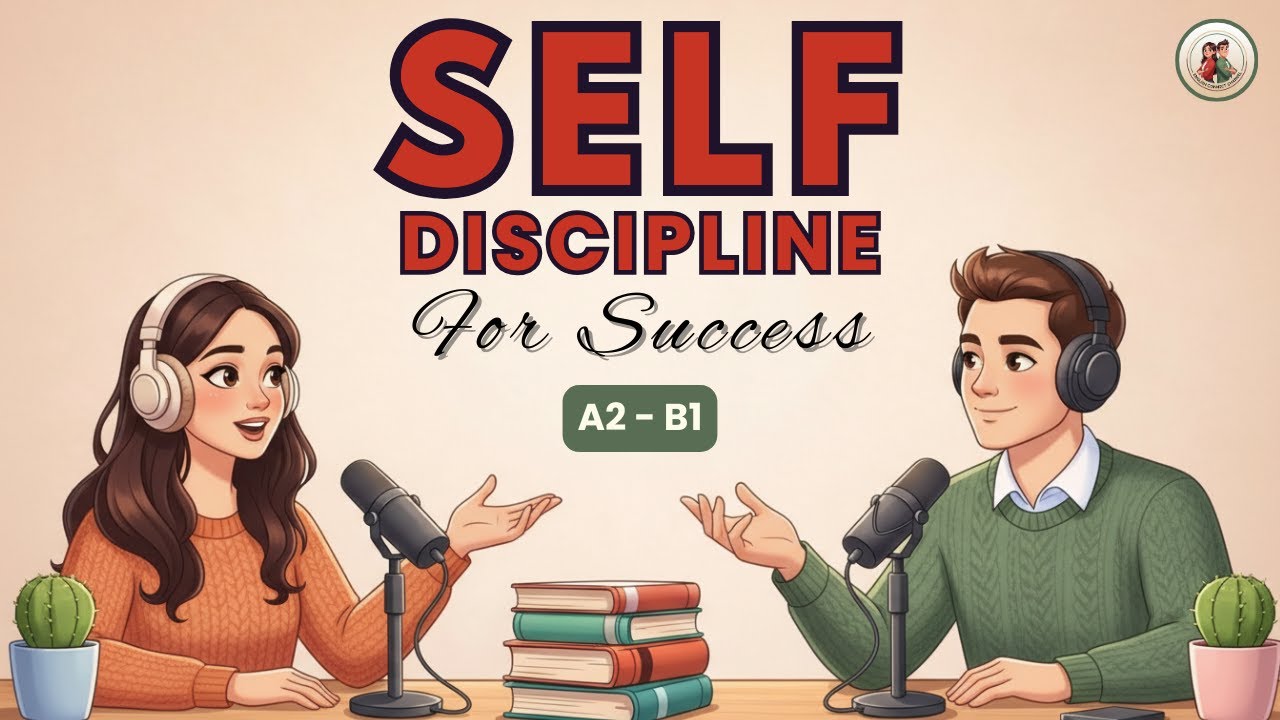 English Podcast For Easy English Conversation 🎧 Build UNBEATABLE Discipline For Success