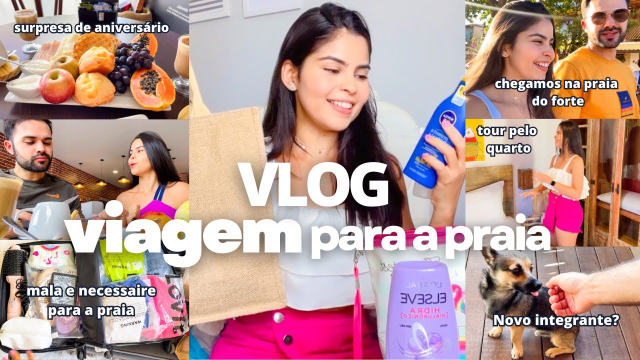 VLOG | presente de aniversário, café da manhã, arrumando mala para praia, chegamos na praia do forte