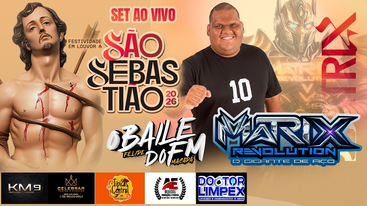 DJ FELIPE MACAPÁ AO VIVO MATRIX REVOLUTION - FESTIVIDADE DE SÃO SEBASTIÃO PACOVAL PARTE 02