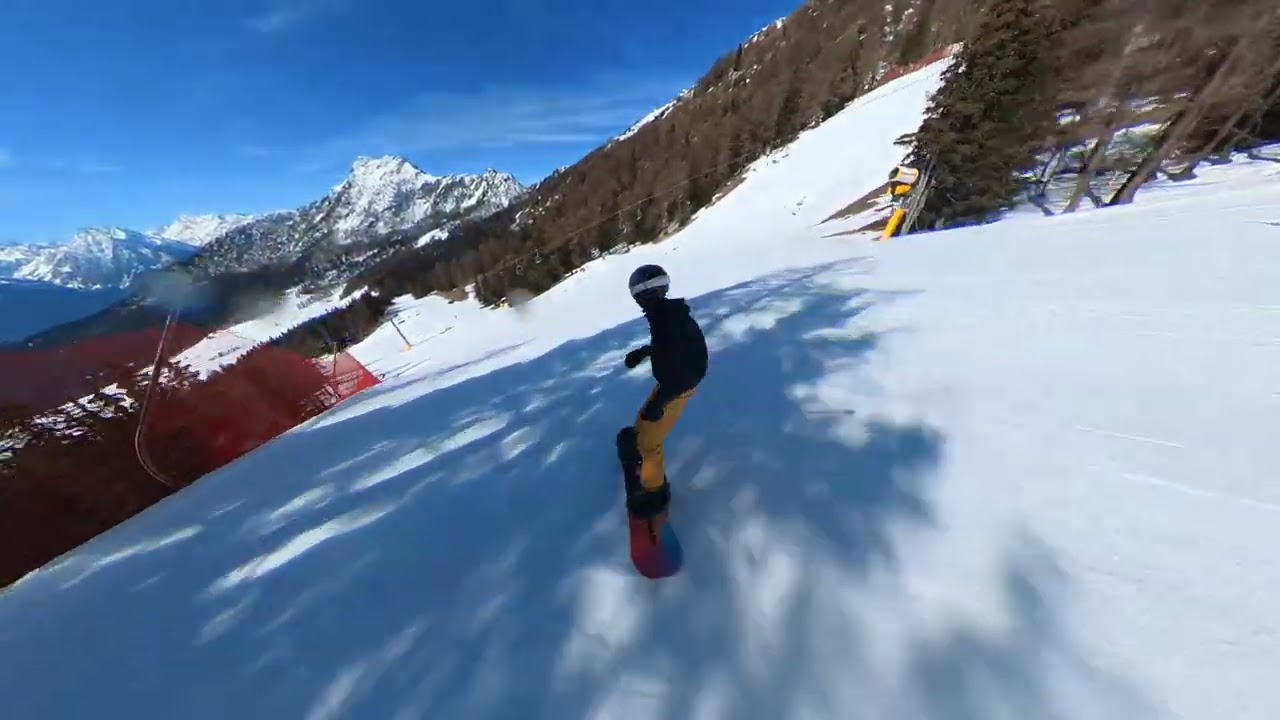 Summer skiing at the fake Torgnon glacier