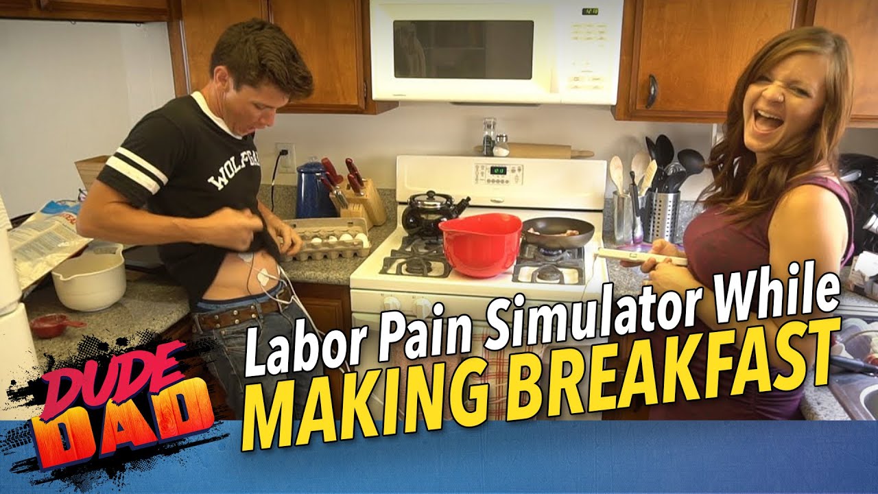 Labor Pain Simulator While Making Breakfast!