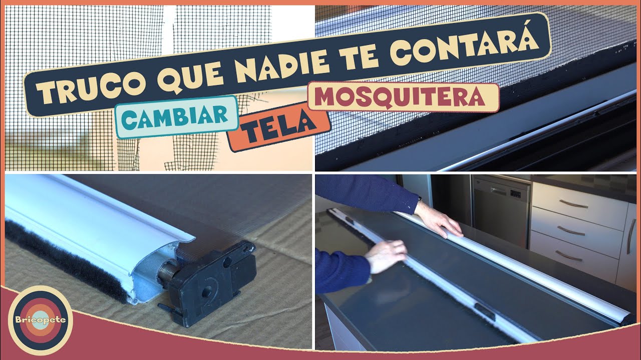 C&oacute;mo CAMBIAR TELA MOSQUITERA ENROLLABLE r&aacute;pido f&aacute;cil y econ&oacute;mico