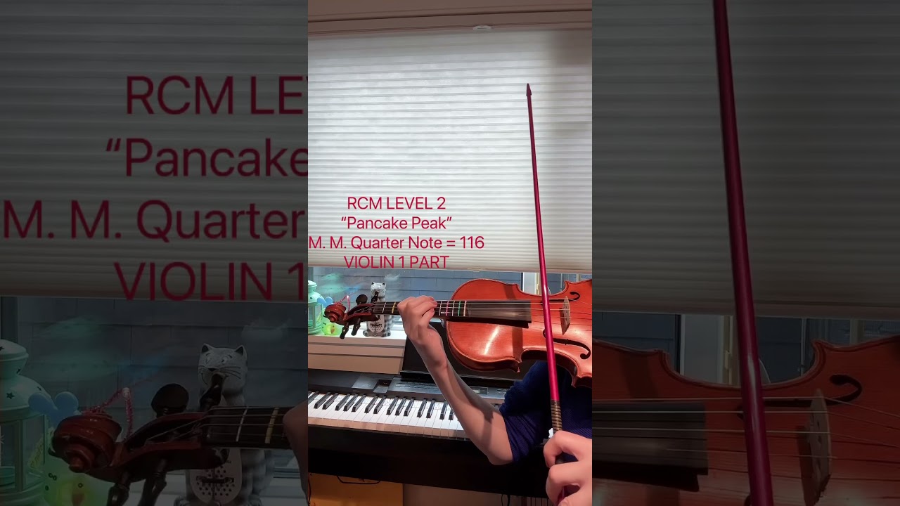 RCM Violin Level 2 Etude: &ldquo;Pancake Peak&rdquo;, by C. Donkin. VIOLIN 1 PART. @bravomusicvancouver