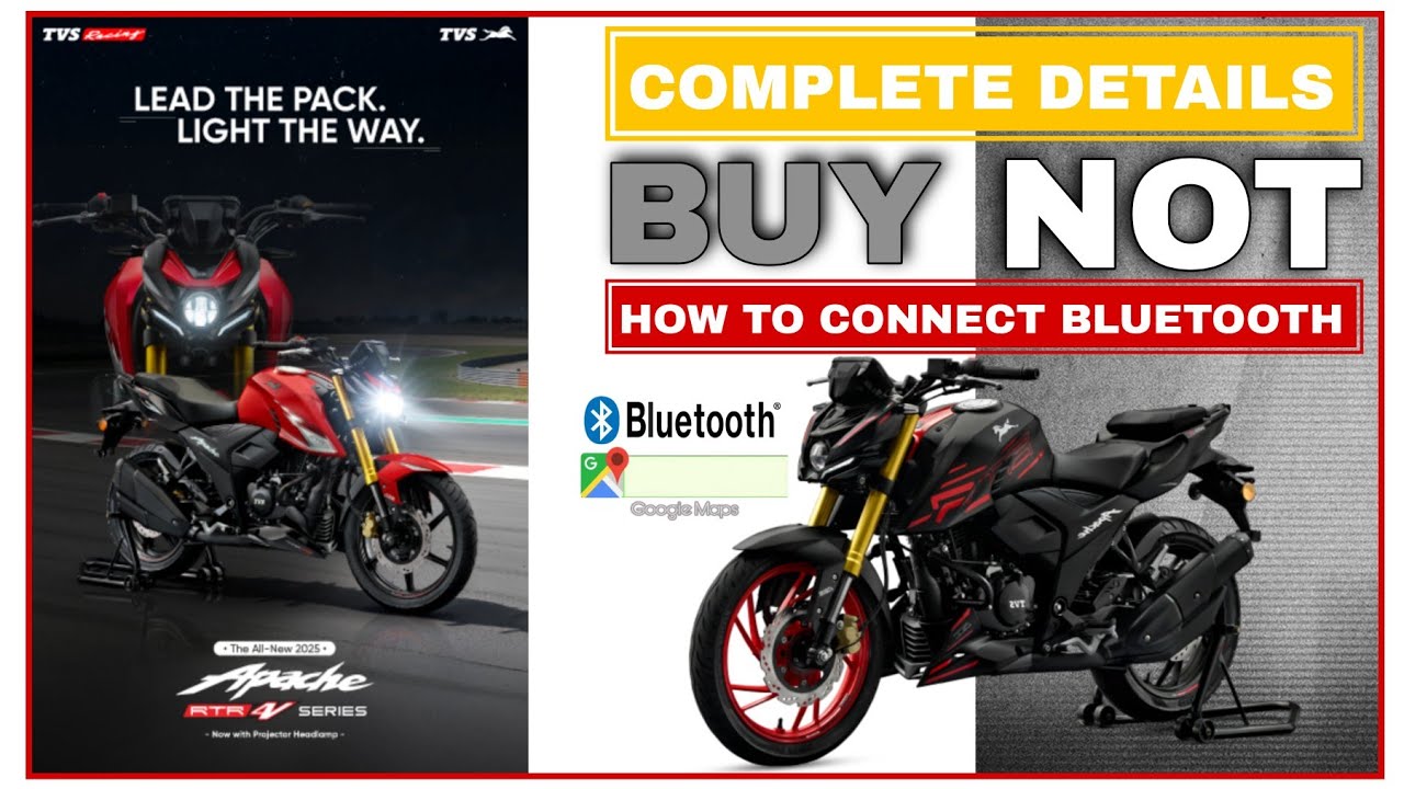 TVS Apache RTR 160 4V । How to connect Bluetooth । Review in hindi #tvs #apache #trt4v #new #review