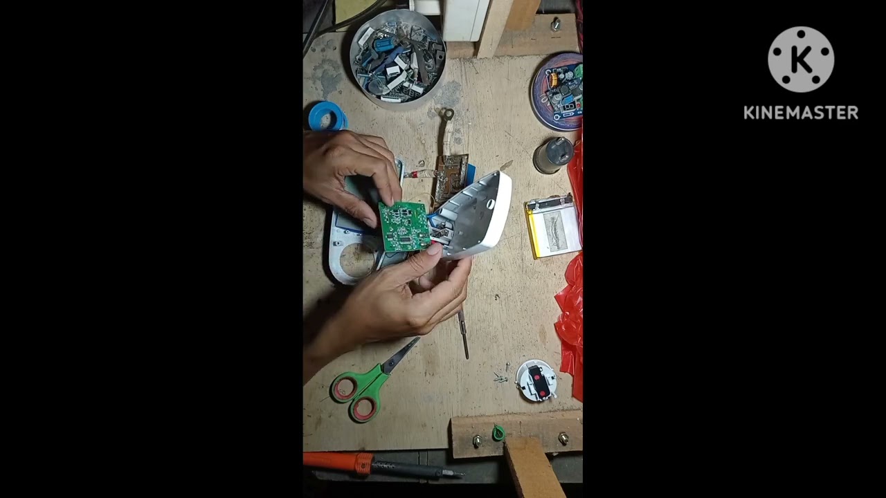 mencoba bongkar watt meter yg mati
