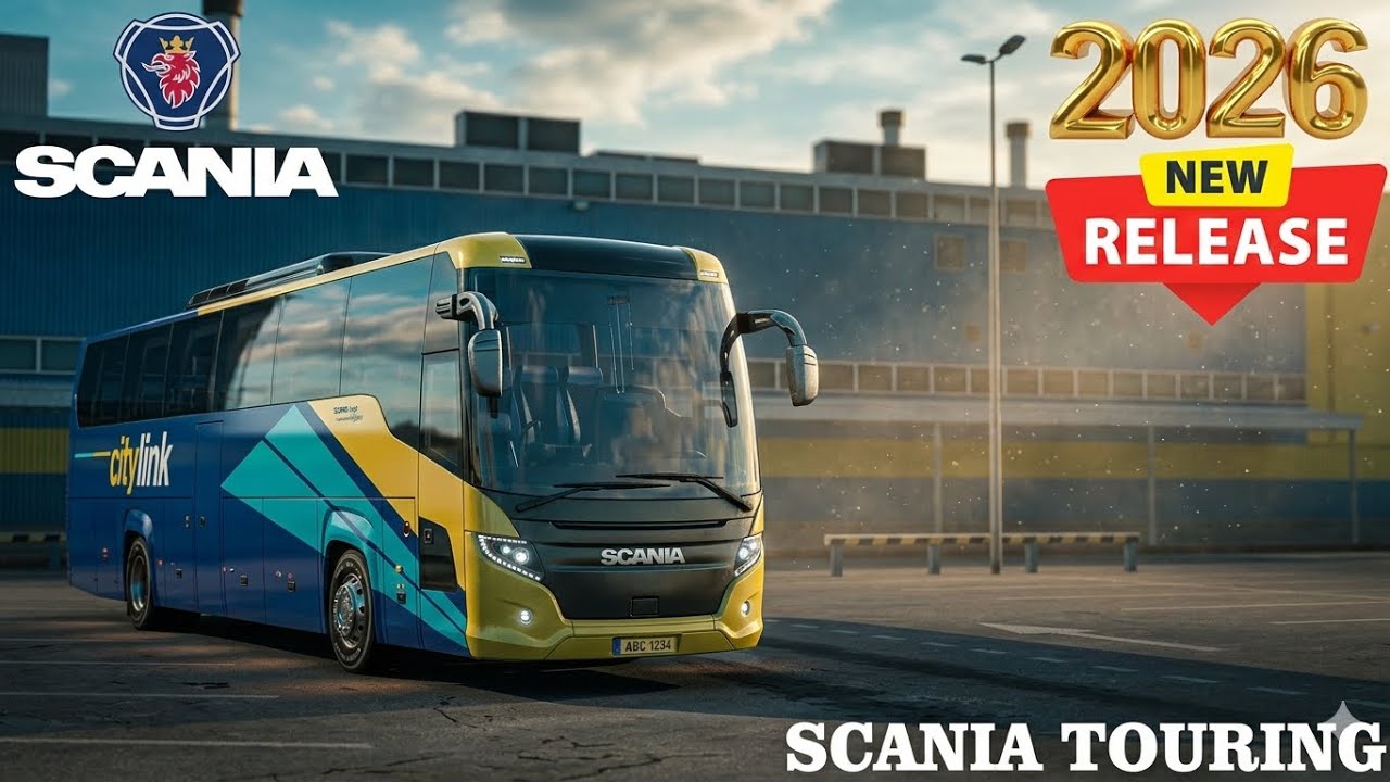 Scania Touring Bus in Euro Truck Simulator 2 (1.58) | Ultra Realistic Mod Review Free Release