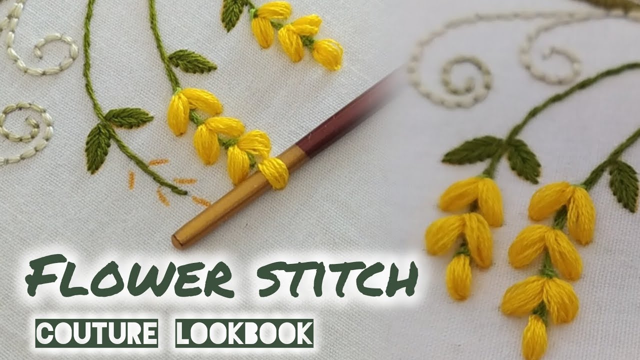 Easy 3d embroidery stitch || floral patterns