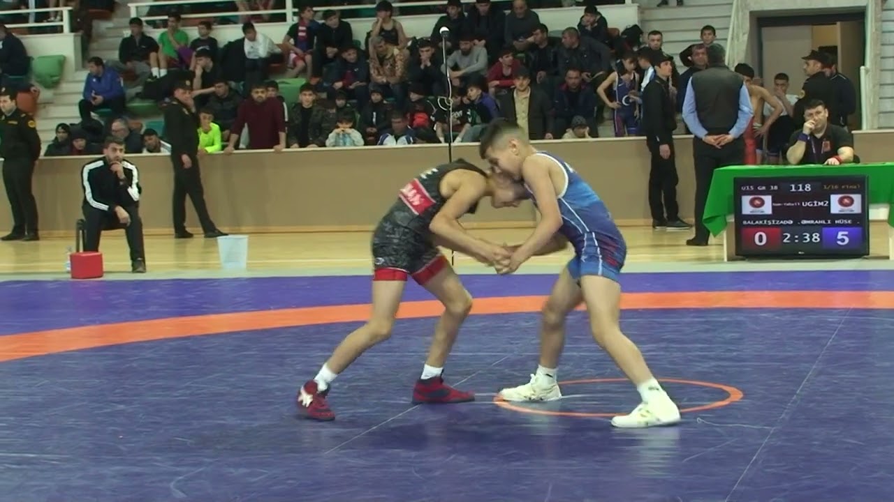 1/16 final GR - 38 kg: Hüseyn Əmrahlı - Əhliman Balakişizadə