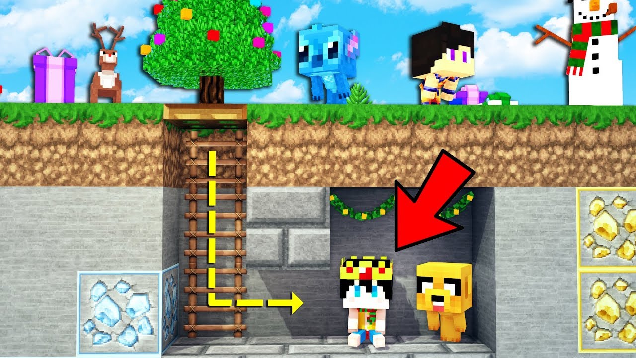 ¡EL ESCONDITE SECRETO DEL ARBOL DE NAVIDAD! 😂🙈 MINECRAFT EL ESCONDITE