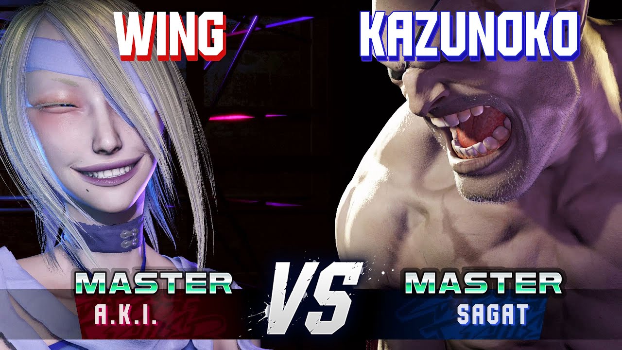 SF6 ▰ WING (A.K.I.) vs KAZUNOKO (Sagat) ▰ Street Fighter 6 Gameplay