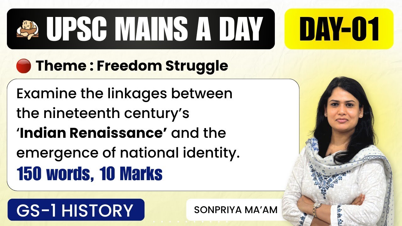 Daily UPSC Mains 2025 Answer Writing Practice | UPSC Mains GS-1 History Mains Model Answers Practice
