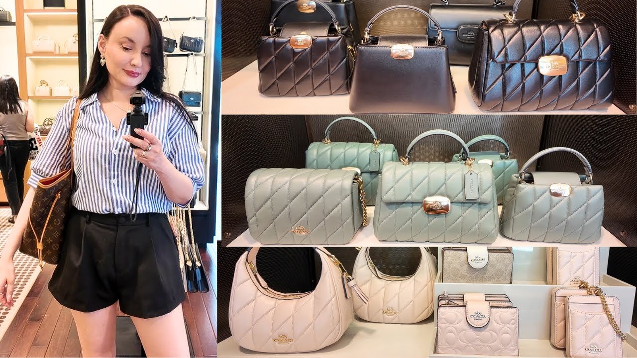 ⭐️New Coach Outlet Collection shopping vlog⭐️  Maggie, Laurel, Quinn, Carmen, Teri, Eliza, Rowan bag