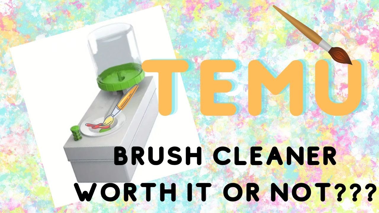 TEMU Review Paint Brush Cleaner #temureview #craftingsupplies