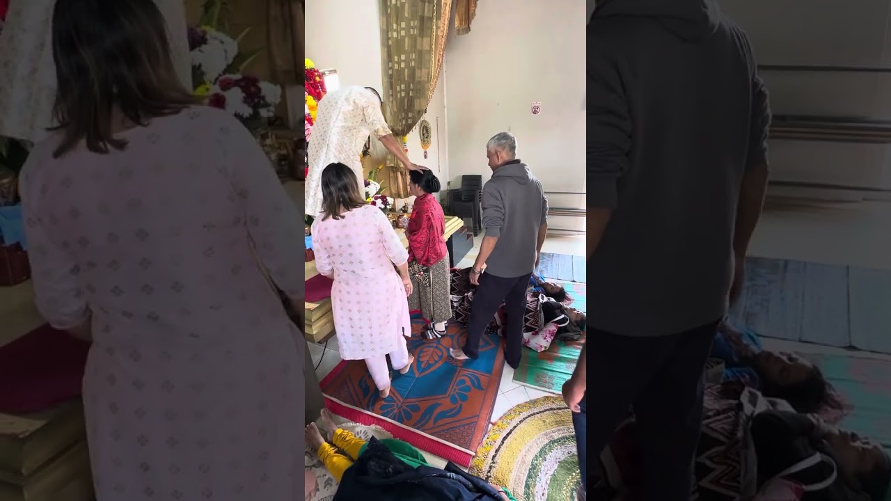 Morning Ashirvad by Shri Guru M Ramnarain at Maha Kali Temple Verdun
