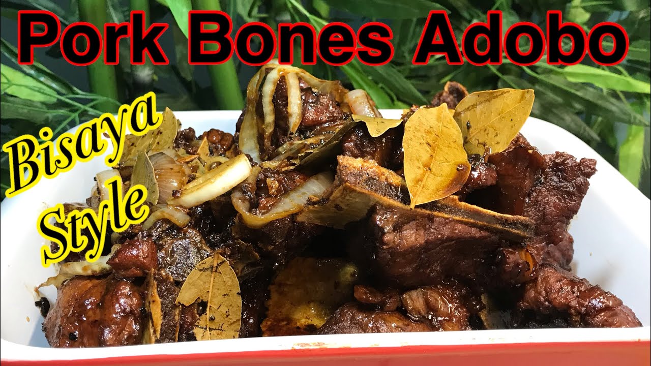 PORK BONES ADOBO BISAYA STYLE | My mom’s recipe #homecooked #foodvlog#kitchenbisaya#affordablerecipe