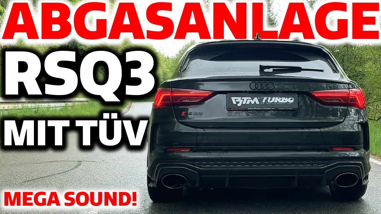 LEGALE Abgasanlage mit TÜV für Audi RSQ3  - Mega Sound TROTZ OPF - Acceleration - Launch - BTM Turbo