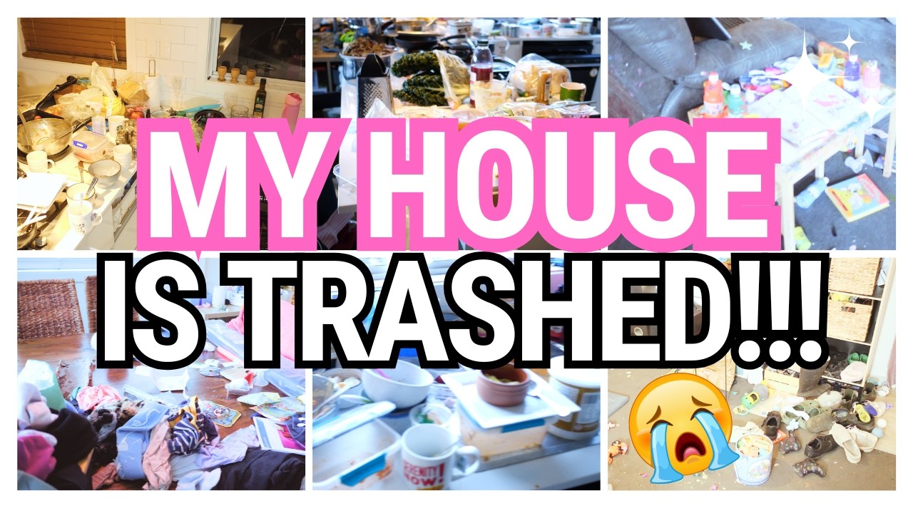 *NEW* 🧼✨HUGE WHOLE HOUSE DECLUTTER, CLEAN AND ORGANIZE//MESSY HOUSE TRANSFORMATION IN 8 STEPS