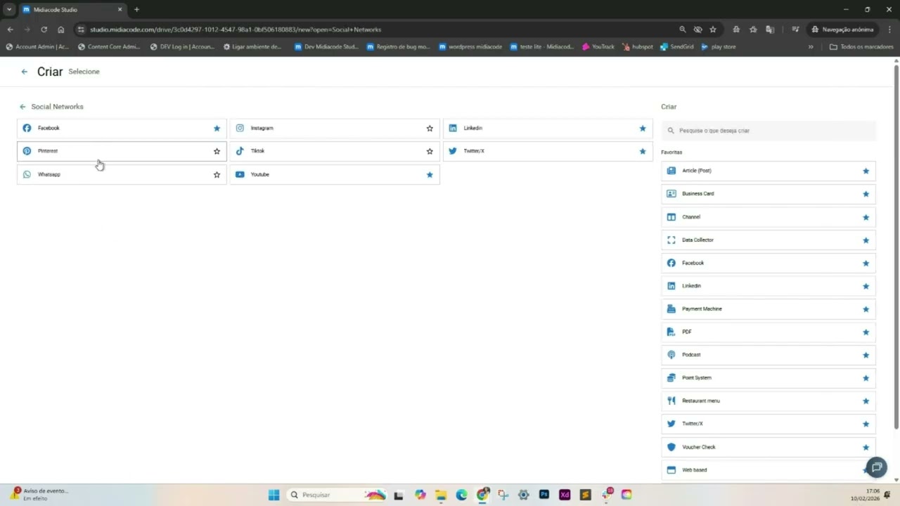 How to create Social Networks content in Midiacode Studio