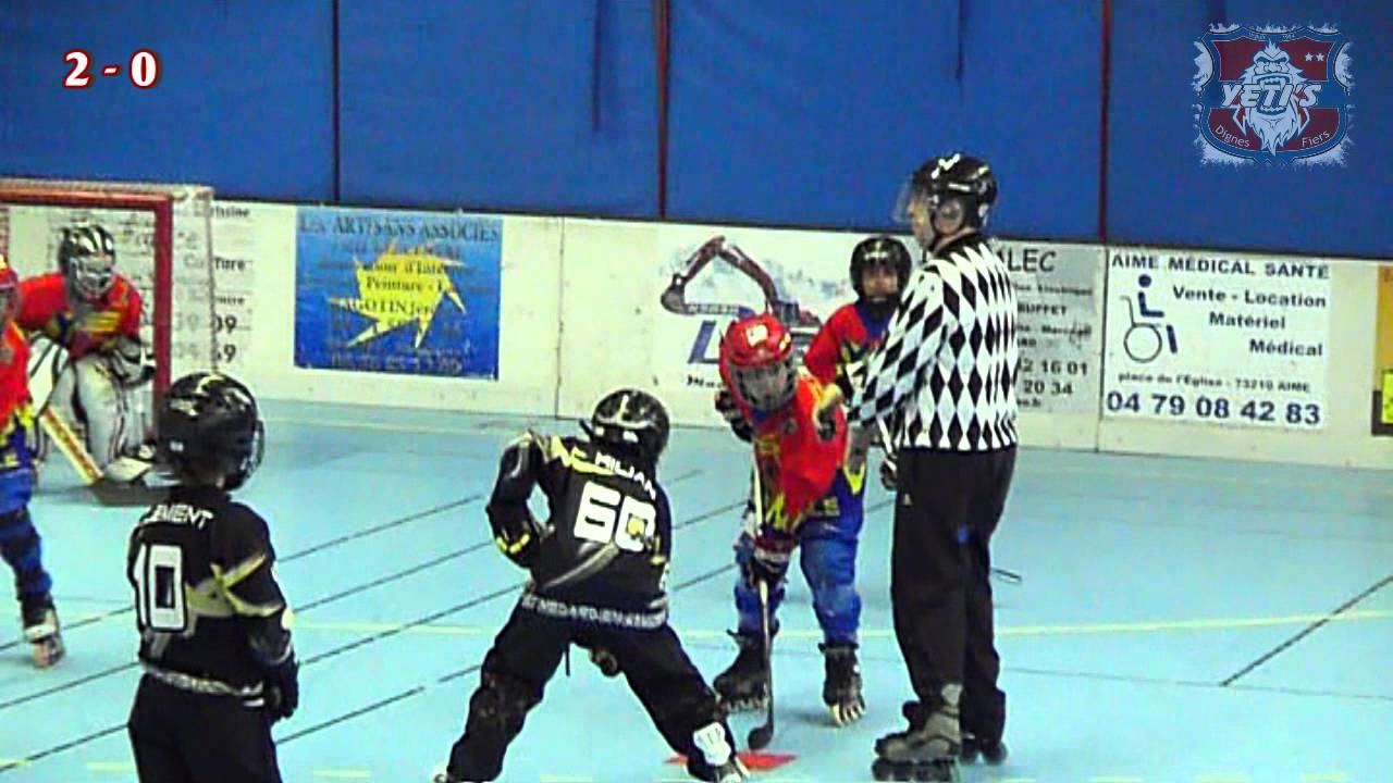 ROLLER HOCKEY DEMI-FINALE DU CHAMPIONNAT DE FRANCE POUSSINS 2012 YETI'S VS ST MEDARD 25 MARS 2012