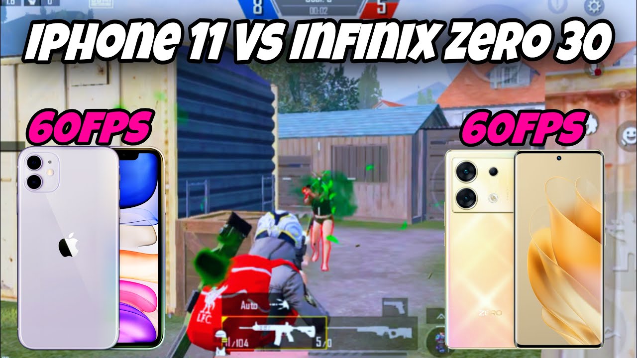 iPhone 11 vs infinix zero 30 ✅ 1v1 tdm player | 60fps vs 60fps 