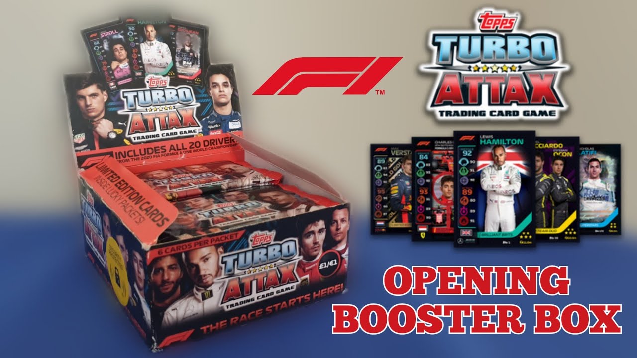 TOPPS TURBO ATTAX F1 BOOSTER BOX UNBOXING (AMAZING PULLS)