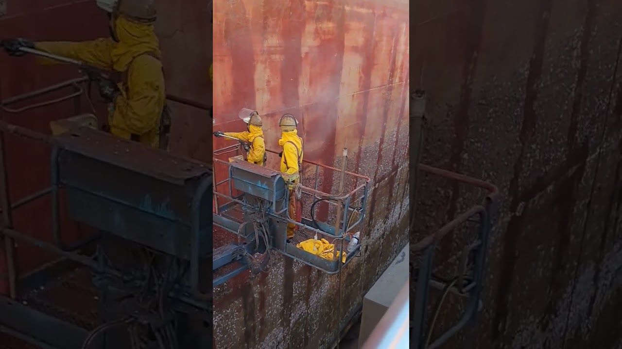 ship High pressure washing  ROAD TO 1K SUBSCRBERS 🫡