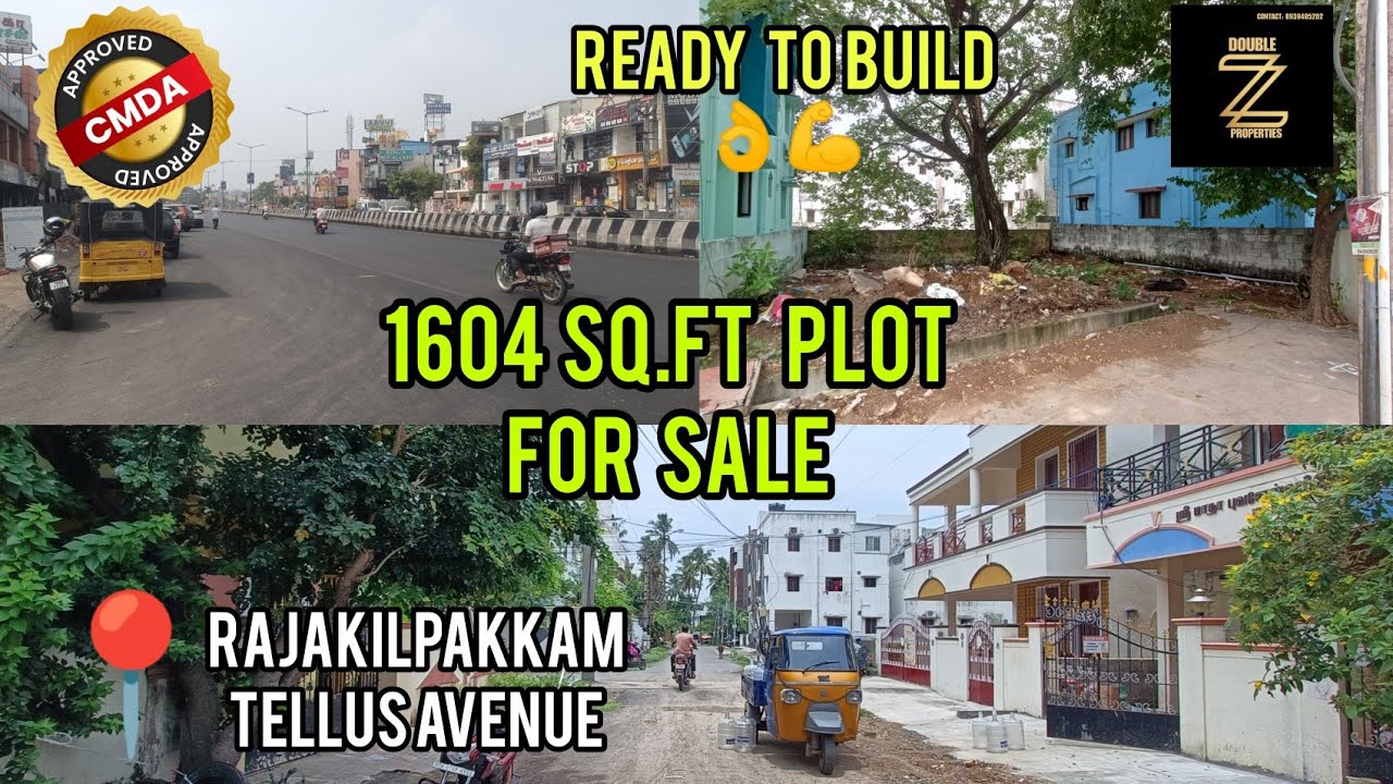 📞8939405202| Rajakilpakkam 1604 SQ.FT 🏠 Residential Land for sale 💫👌 #trending#landforsale#home