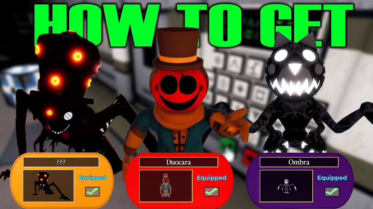 How To Get Ombra Skin, Duocara Skin, TIO Skin in Roblox Piggy