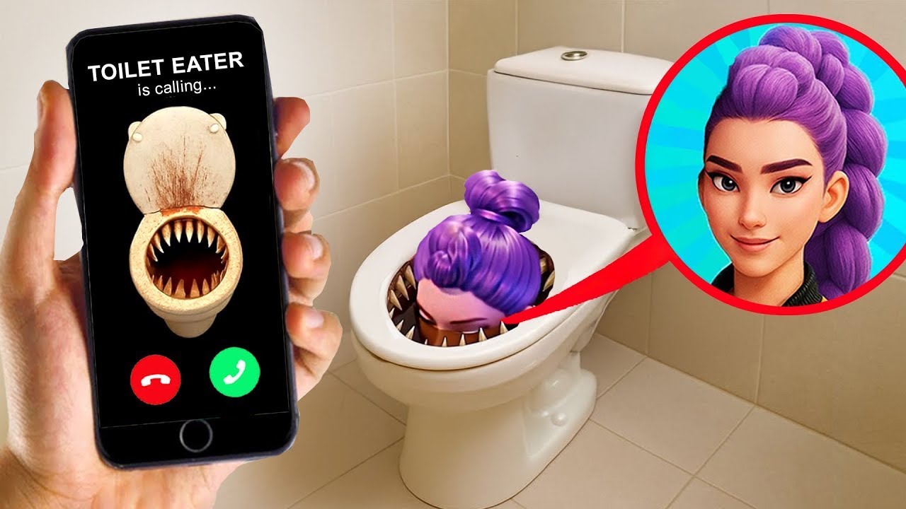ДРОН МОНИТОРИТ TOILET EATER И KPOP DEMON HUNTERS RUMI НА КАМЕРУ!
