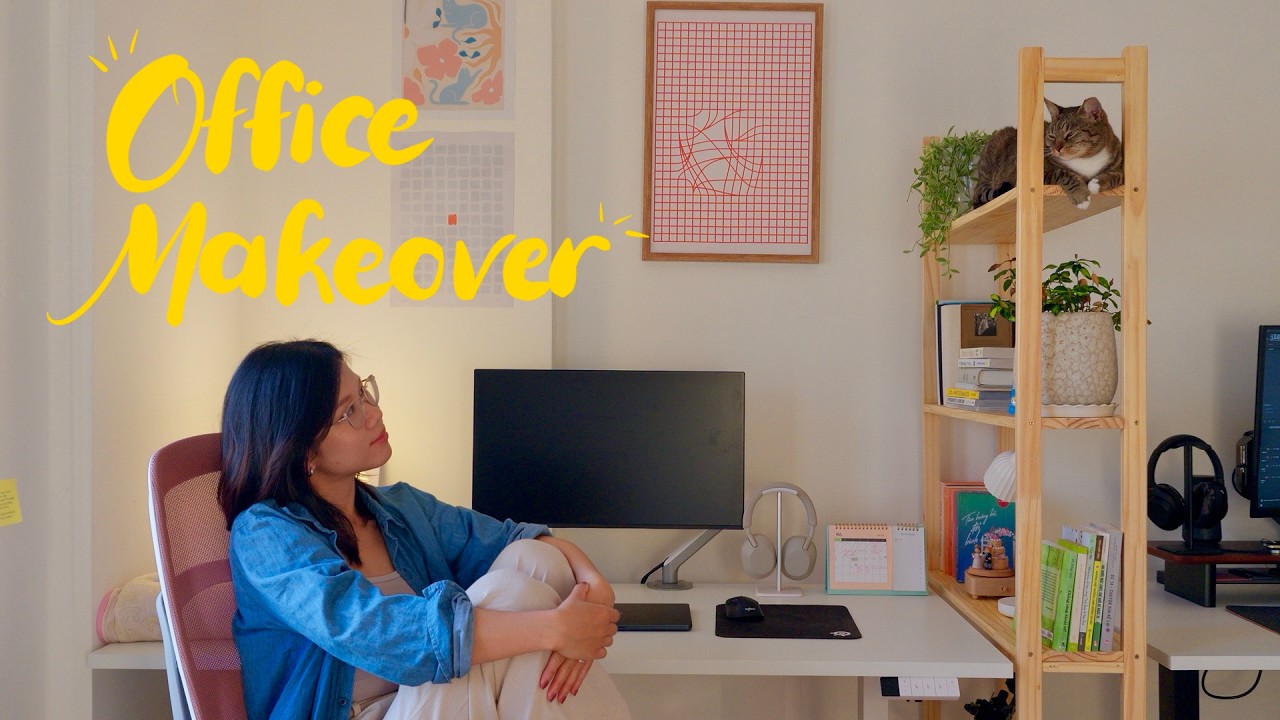 Our home office makeover | Small rental apartment in Vietnam