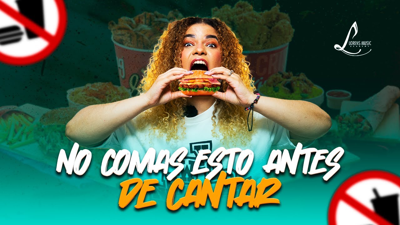 🚫🍕CANTANTE: JAMÁS comas esto antes de cantar (¡VOZ en PELIGRO! ⚠️) + lo que SÍ ✅ | Lorens Salcedo
